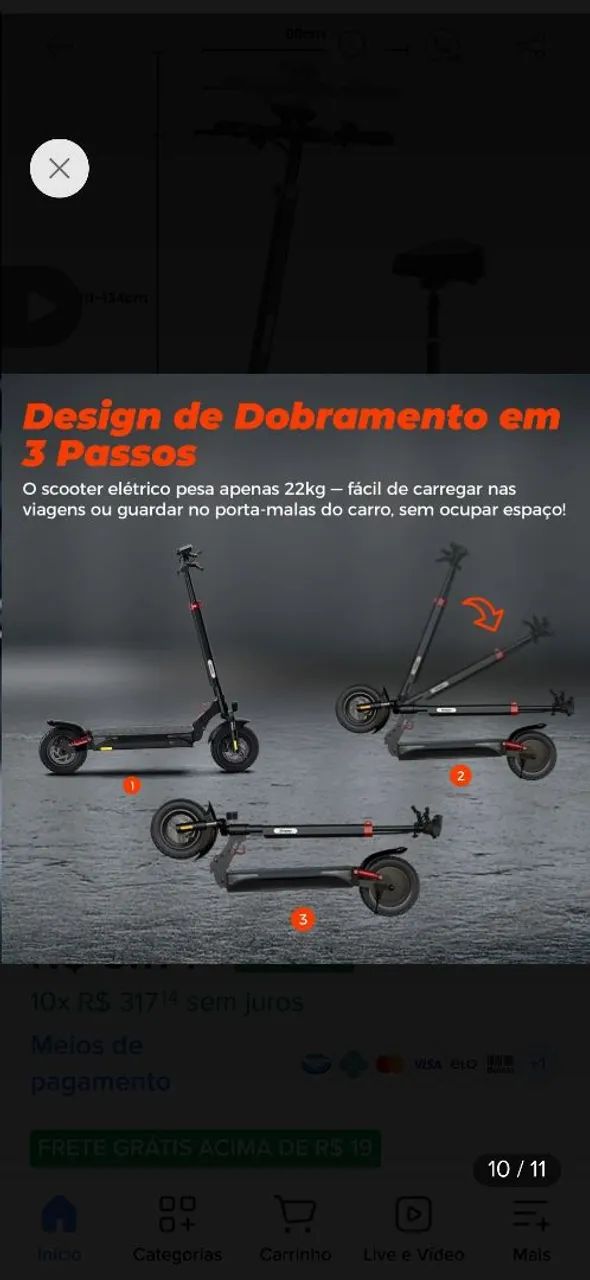 Patinete elétrico  - Foto 4