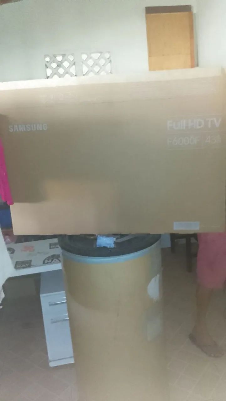 CAIXA DE TV SMART COM ISOPOR 43, 55 e 60 POLEGADAS 