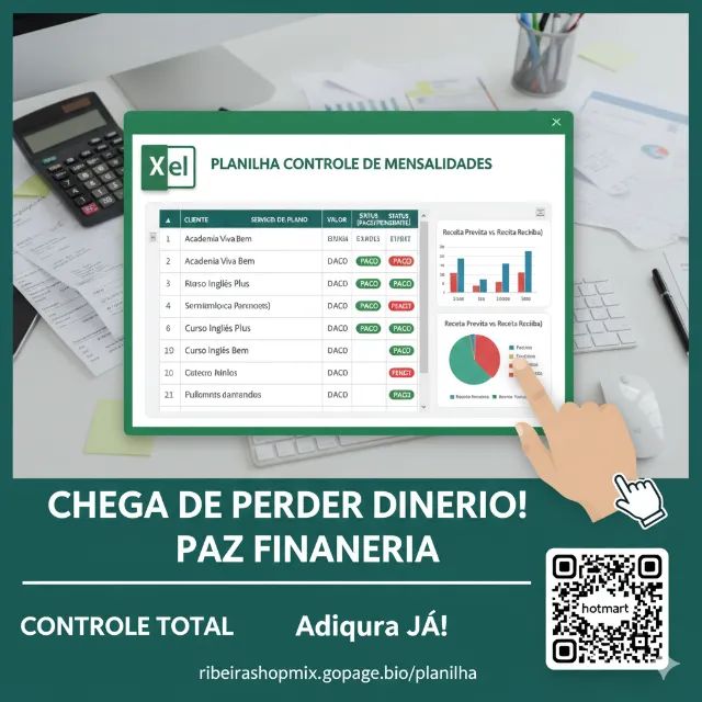 Planilha Controle de mensalidades para Locações - Foto 3