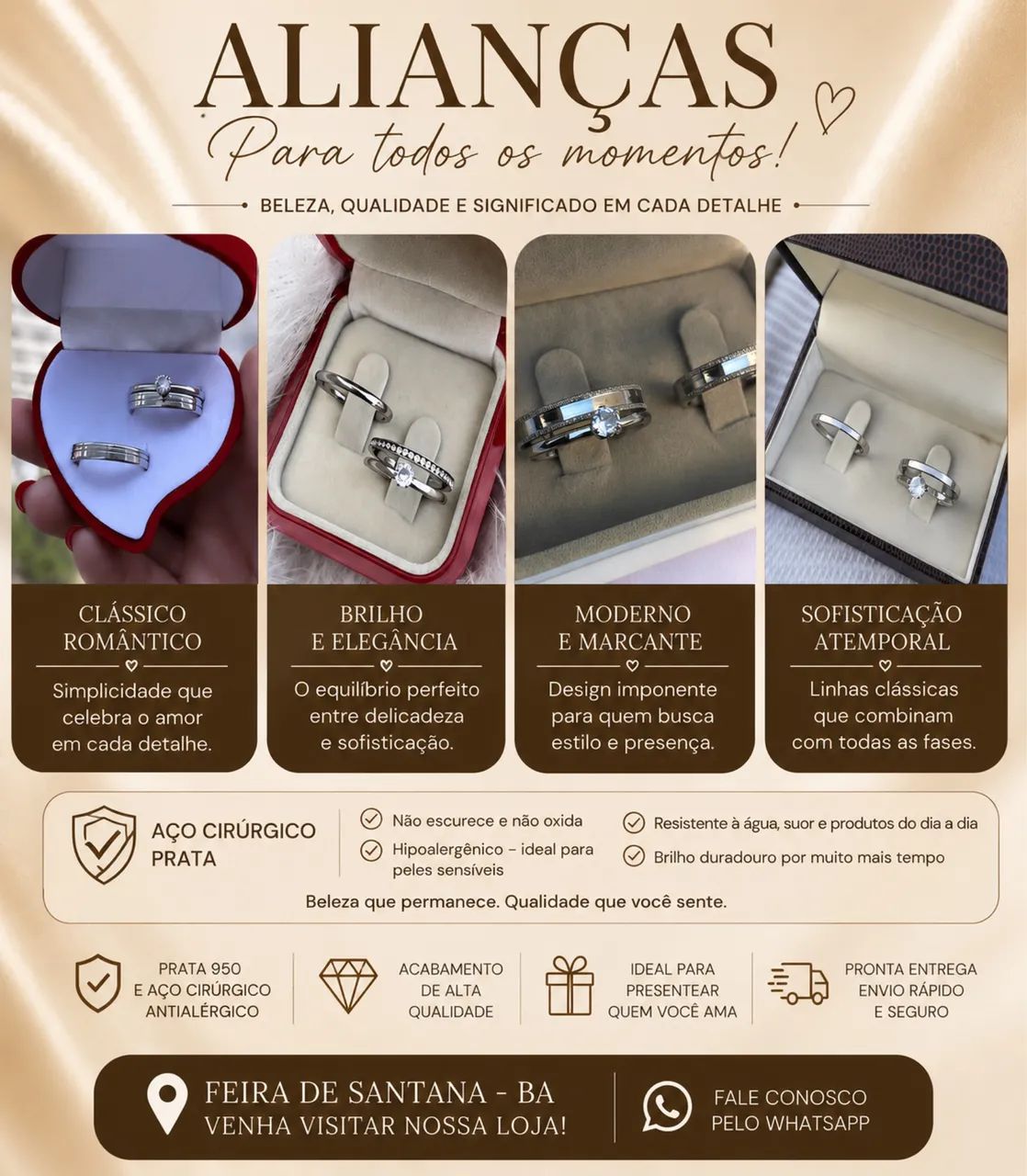 Beleza, Durabilidade e Amor em Cada Detalhe - R$ 189 - FSA