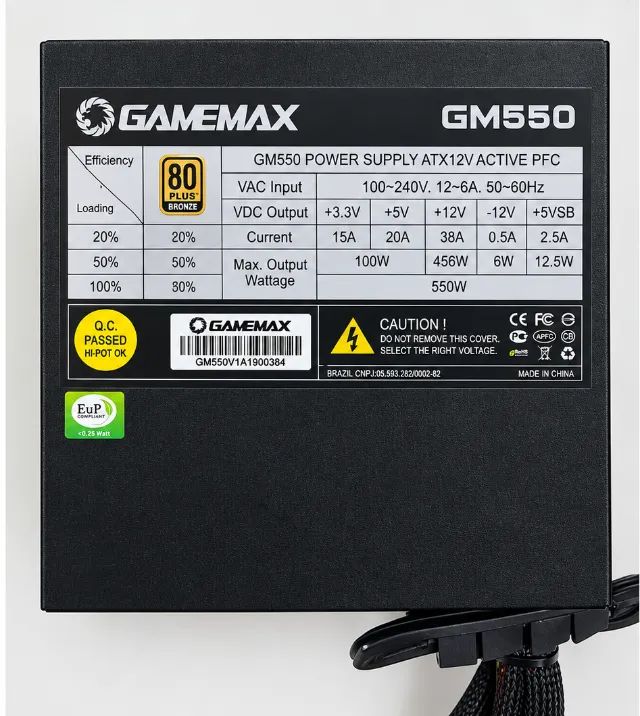 Fonte Gamemax GM550 550W
