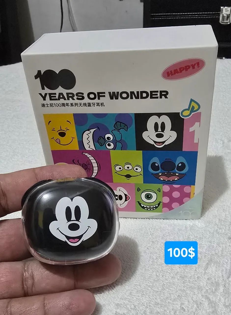 Fone de ouvido Bluetooth do Mickey original 