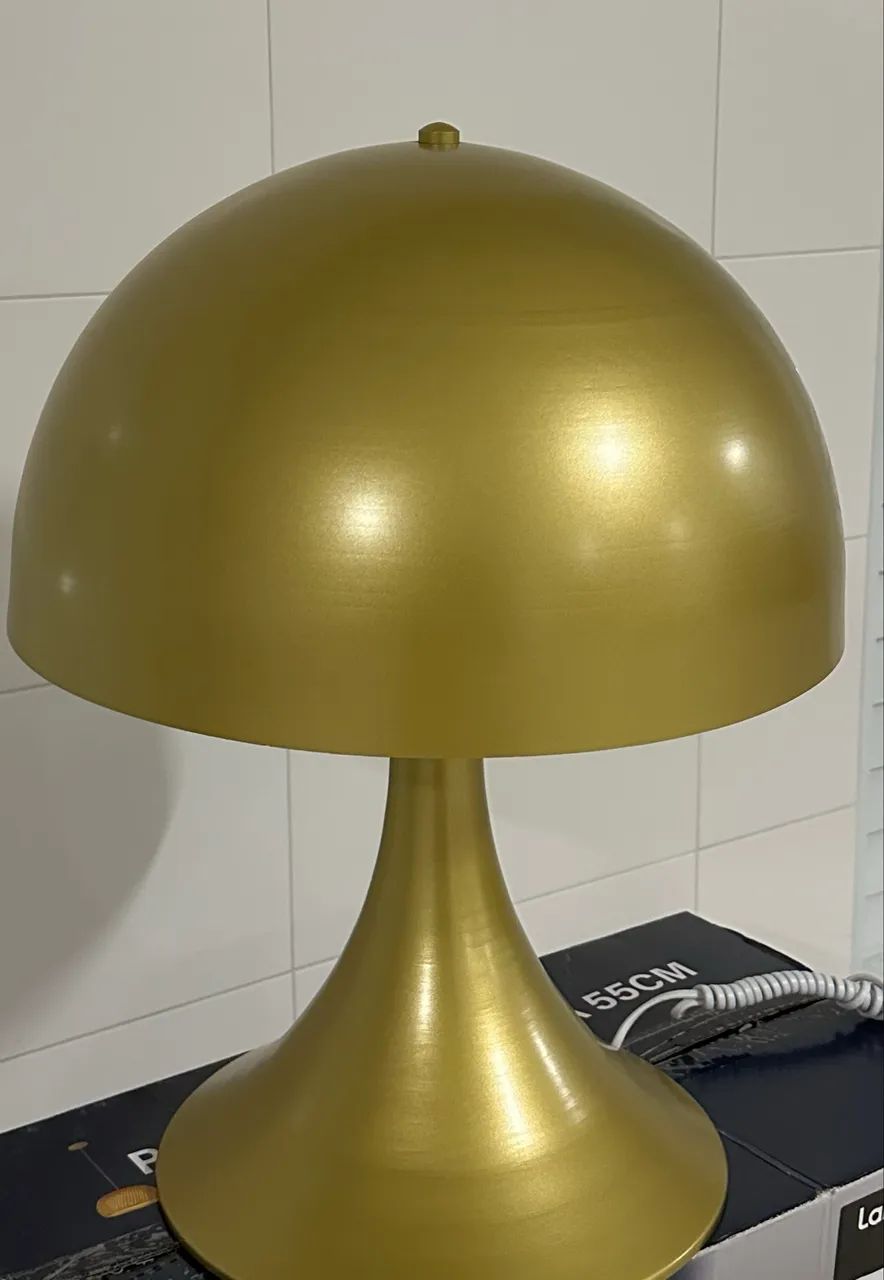 Abajur de Mesa Dourado  - Foto 3