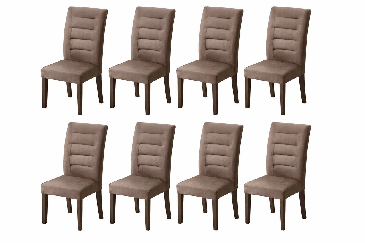 6 Cadeiras Estofadas 