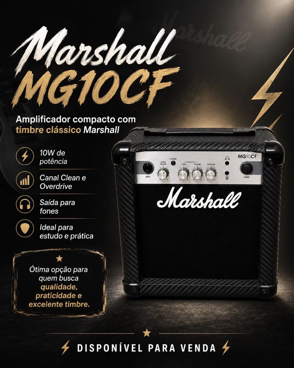 Marshall MG10CF Novíssimo 