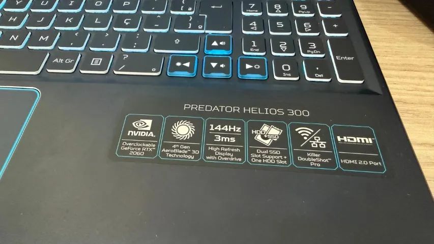 Notebook Gamer Acer Predator Helios 300 Rtx2060 I7 144hz - Foto 2