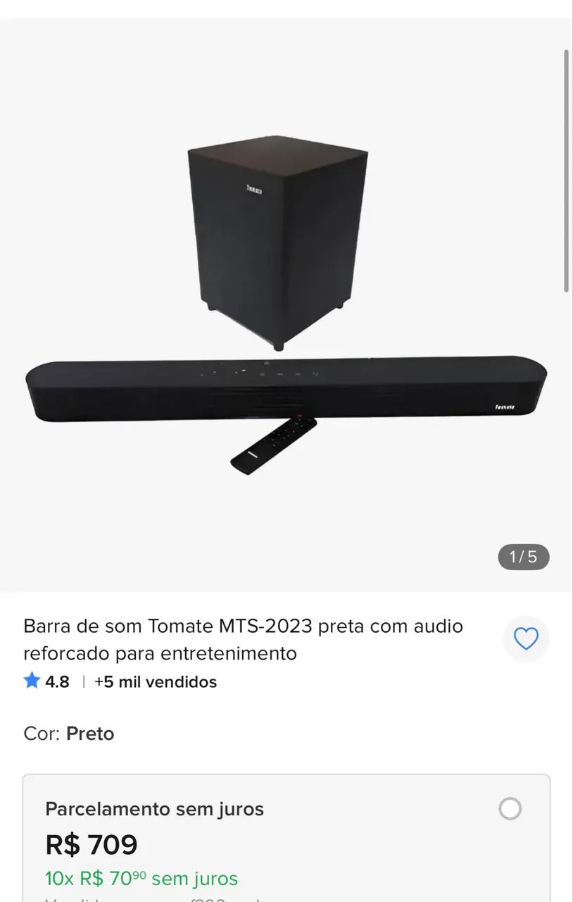 Caixa de som com caixa de grave