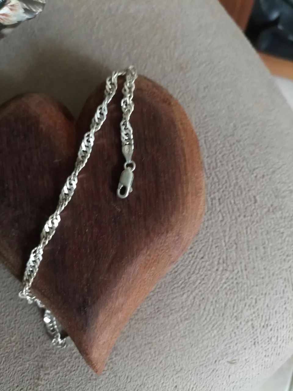 Pulseira de prata de lei 950 23cm   - Foto 2