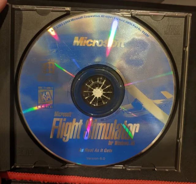 Microsoft Flight Simulator 95 Original PC Excelente Estado - Foto 2