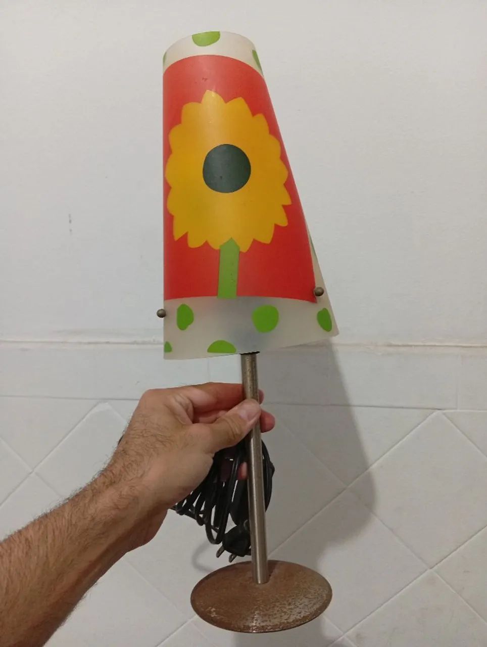Abajur antigo funcionando  - Foto 4