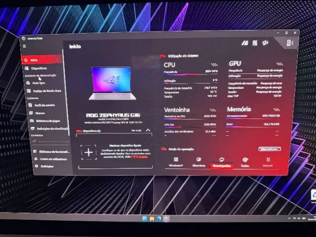 ASUS Notebook ROG Zephryus G16 GU605CR 16" OLED - 5070ti e 32GB - Foto 5