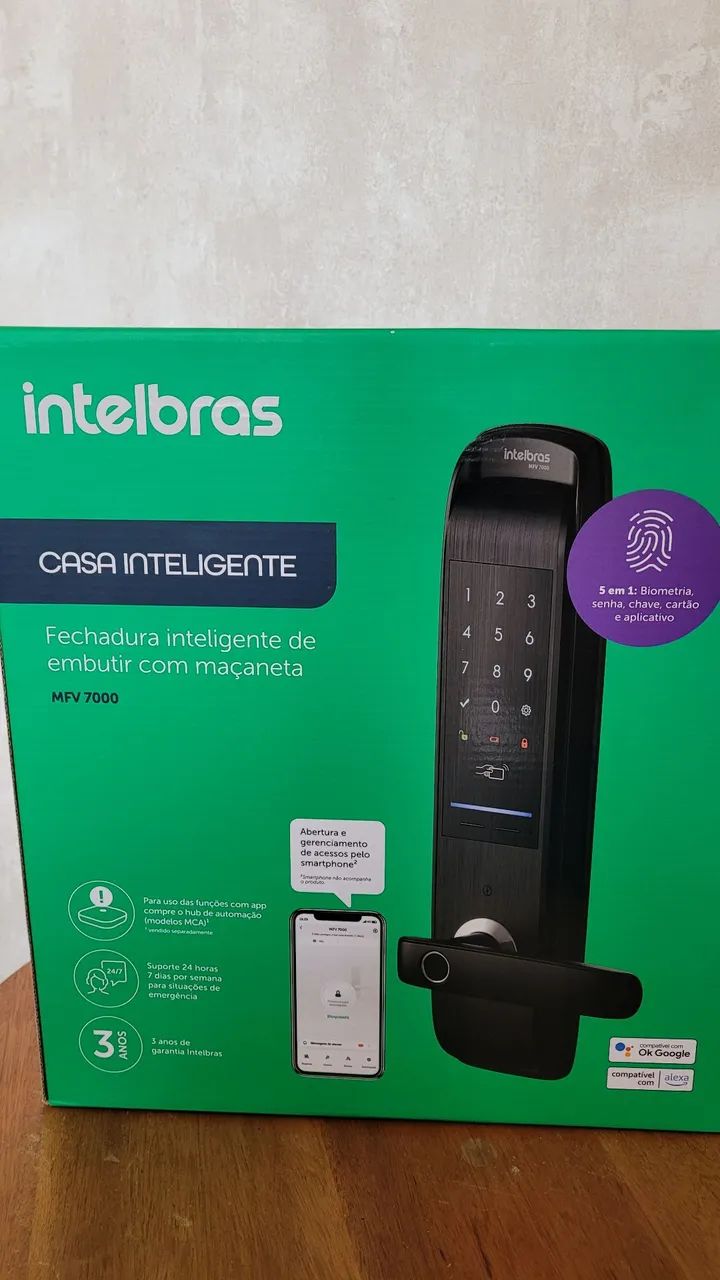 Fechadura digital intelbras 