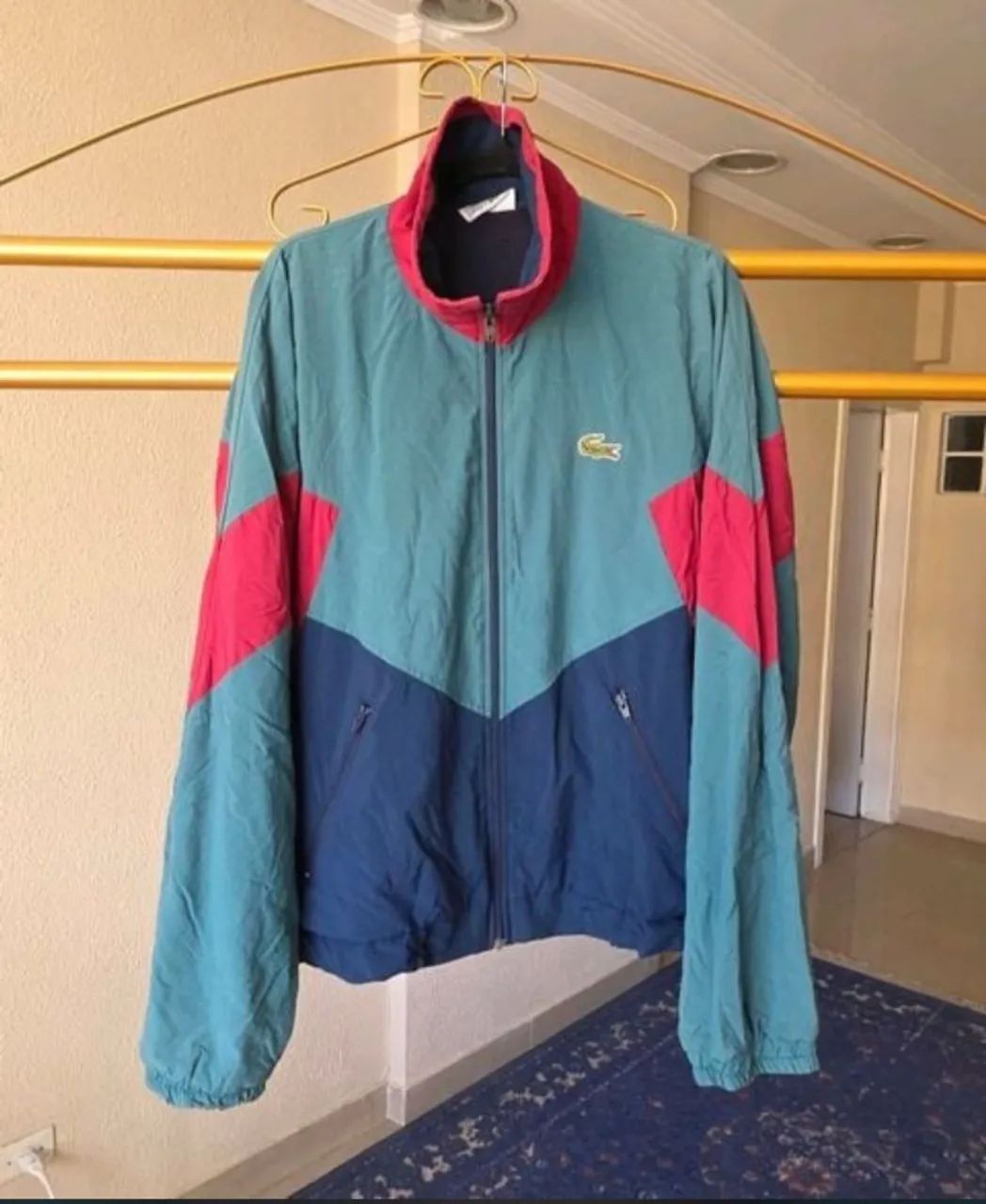 Corta vento lacoste chemise vintage 