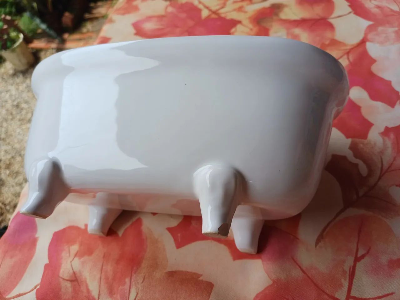 Mini banheira de louça decorativa - Foto 2