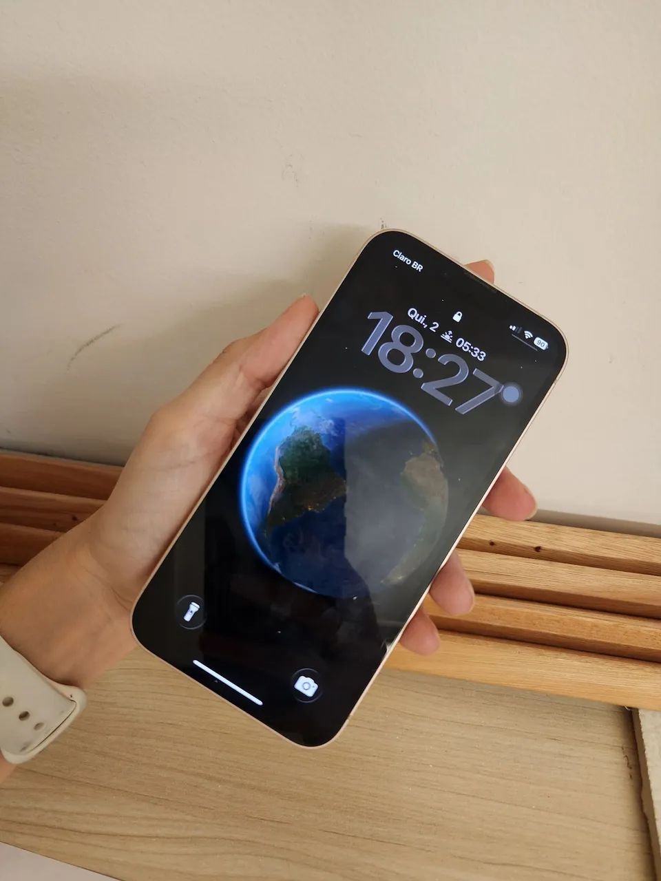 Iphone 13 rosa 128 75%bateria