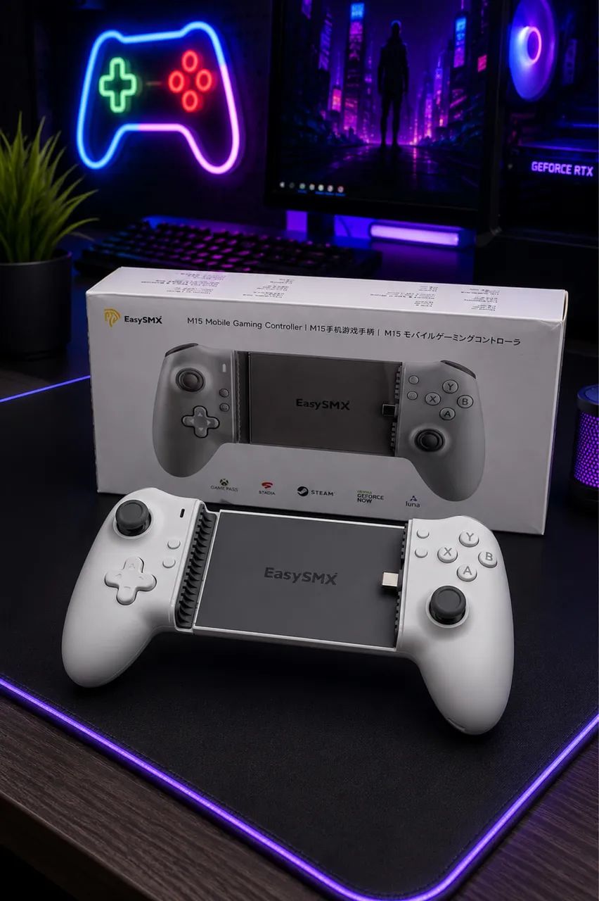 CONTROLE PARA CELULAR M15 GAMEPASS STEAM - ZERO DELAY TIPO-C  - Foto 4