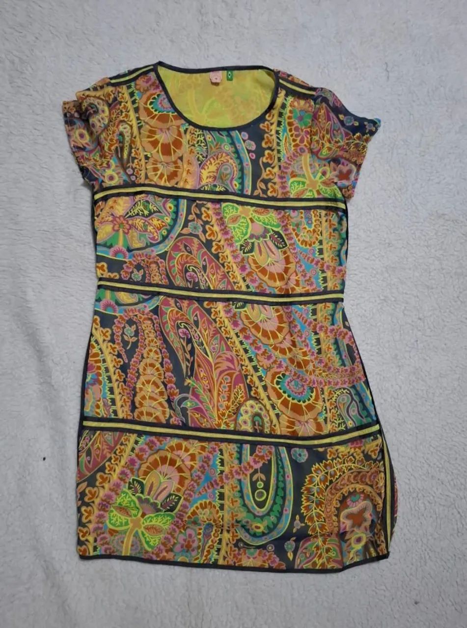 Vestido estamapado  Farm tam P  - Foto 2