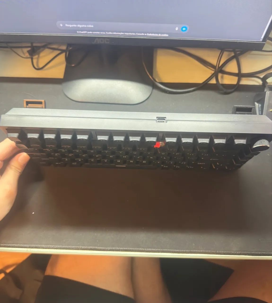 Teclado Mecânico Ajazz Switch Red + Caixa e Acessórios - Foto 2