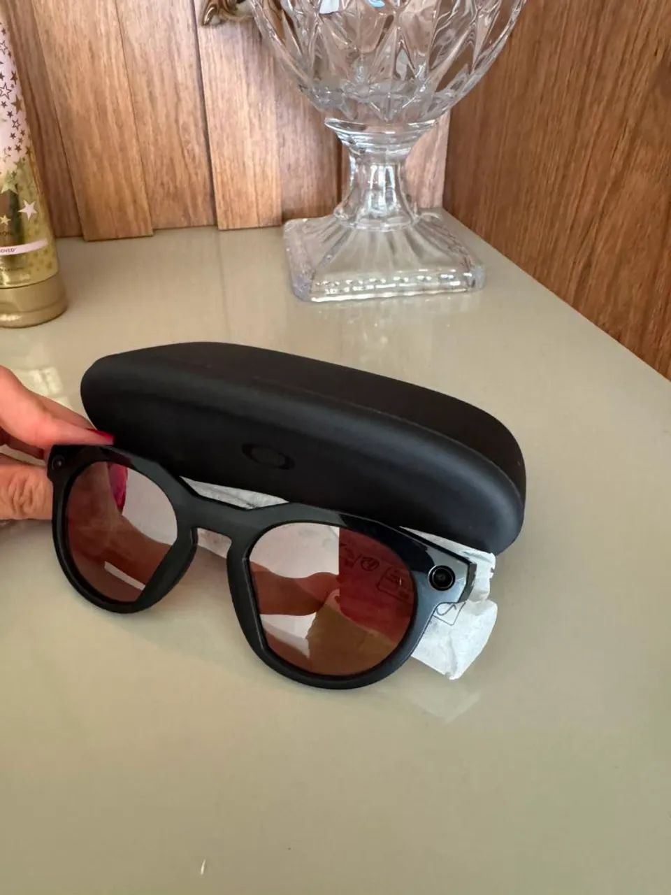 Óculos Oakley Meta Smart Hstn Preto Prizm  - Foto 5