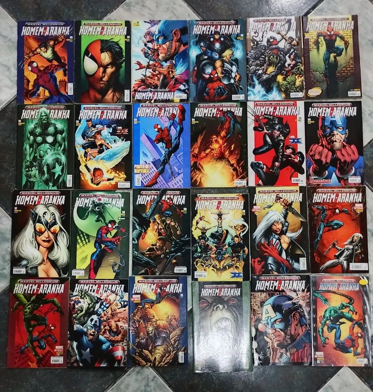 MARVEL MILLENIUM COLEÇÃO COMPLETA 1-100 + MARVEL SECULO 21 1-4 ED. ABRIL LINHA ULTIMATE  - Foto 4