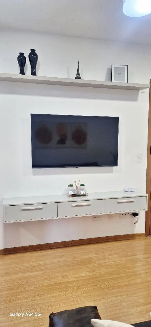 Rack Suspenso 180cm Off White  - Foto 2