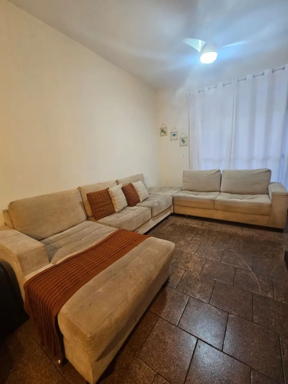 Sofá 5 Lugares c/ Chaise, Tecido
