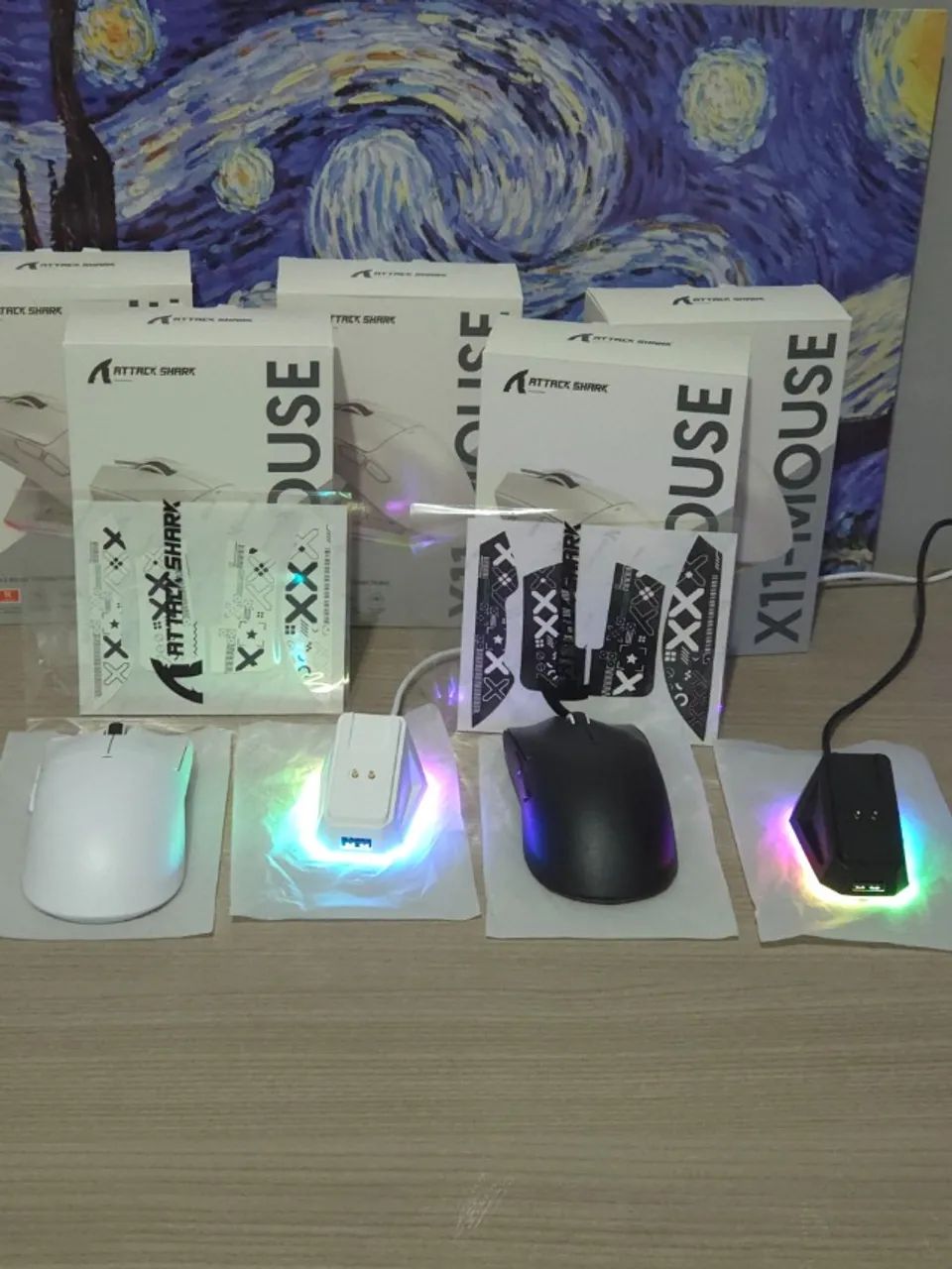 Attack Shark X11 - Mouse Gamer Tri-Mode com Sensor PAW3311 - Foto 3