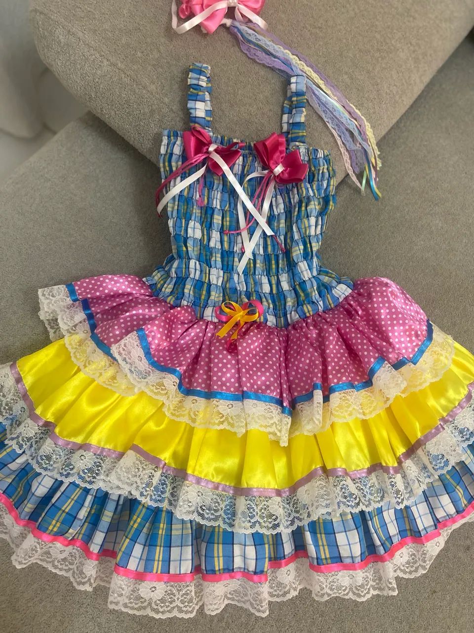 Vestido infantil junino São João 