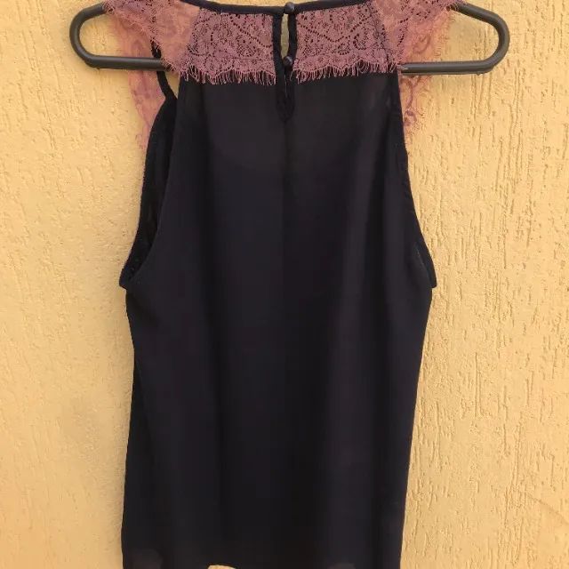 Blusa Marinho E Rosa Da Marca Costume  - Foto 4