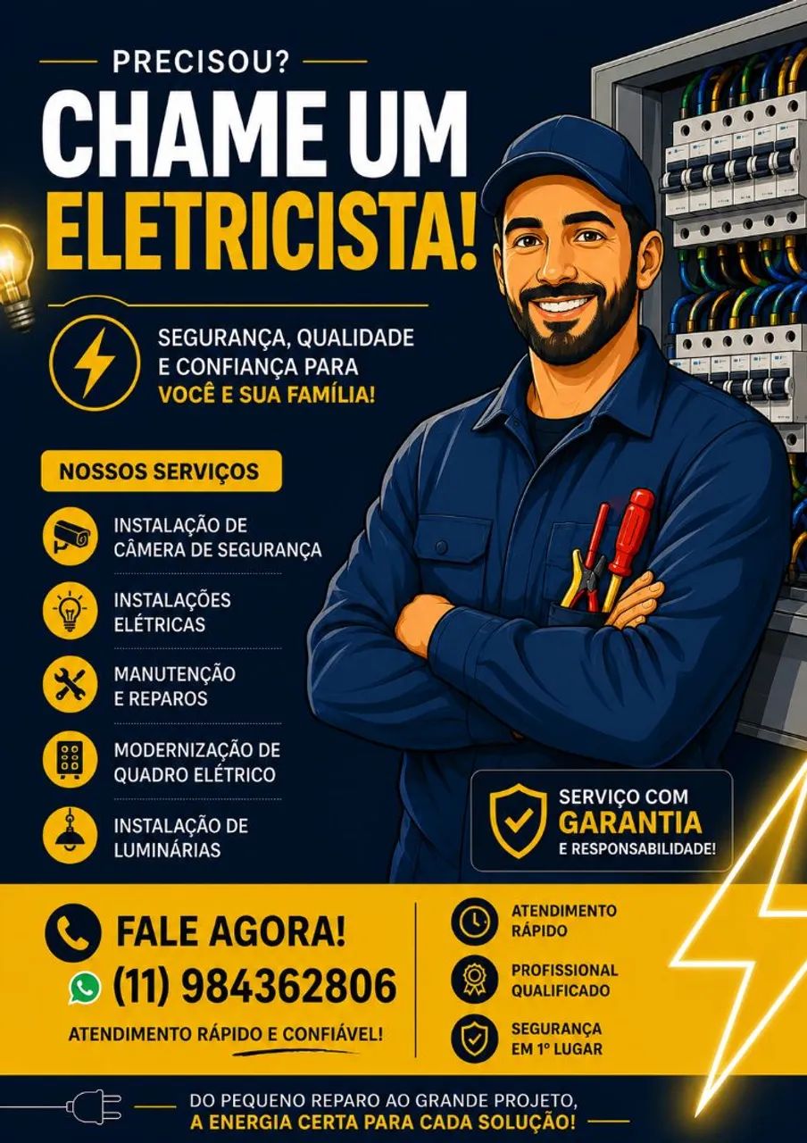 Eletricista Residencial/Comercial 