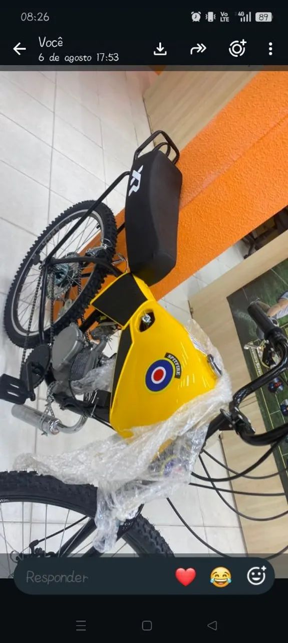 Bicicleta de motor duas partidas zerada nova  - Foto 2
