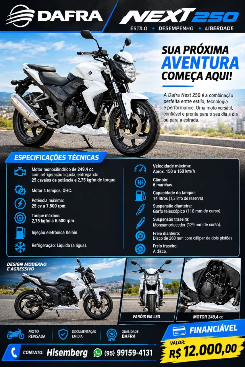 Excelente moto, pronta para financiar. - Foto 3