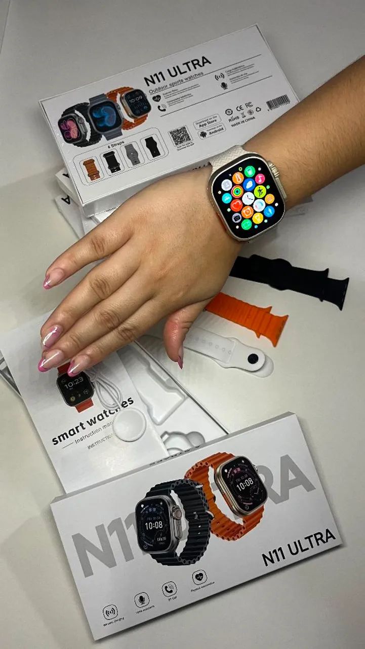 Smartwatch N11 Ultra Nfc Whatsapp Android IOS 4 - Foto 2