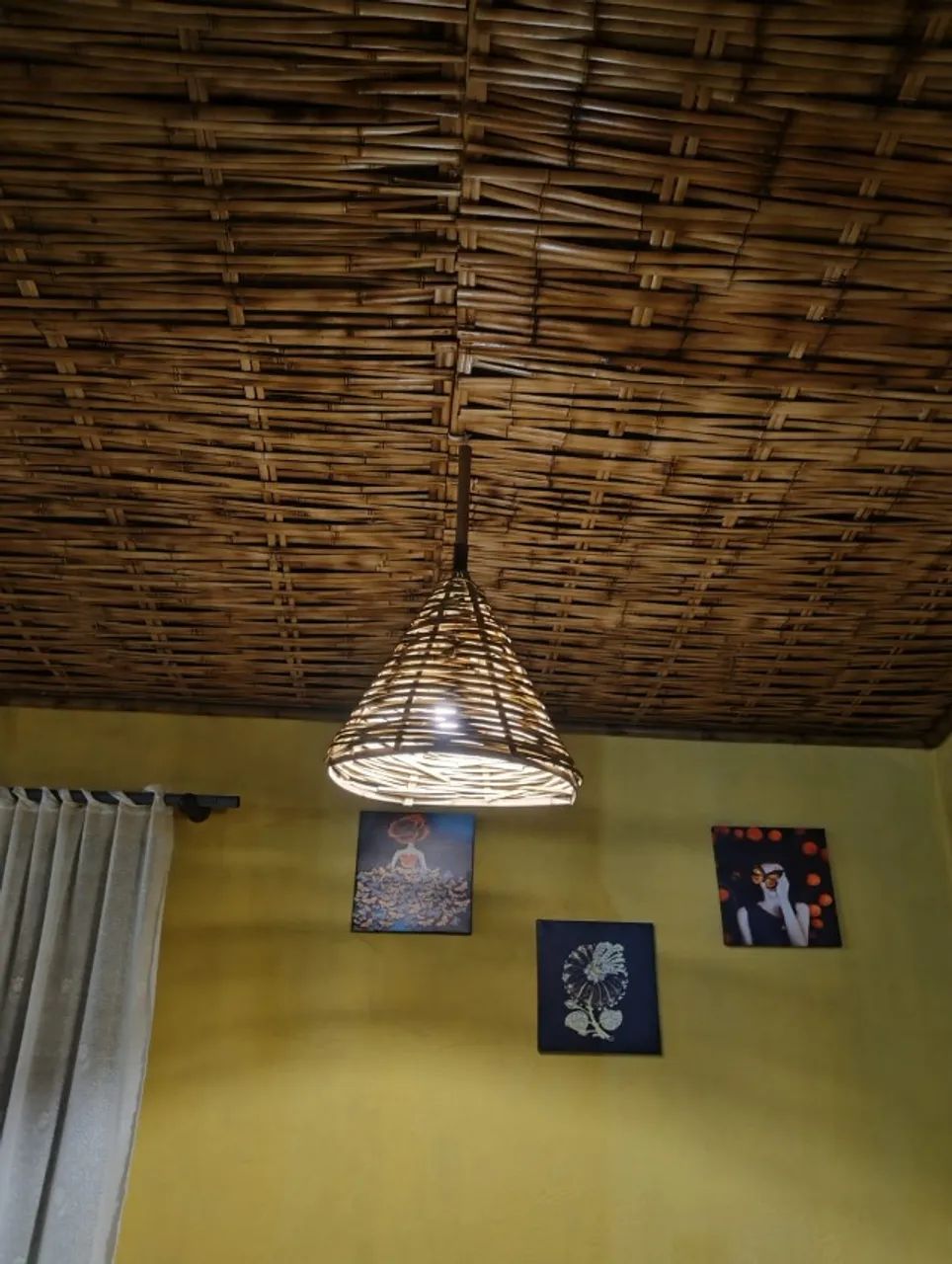 Forro de bambu , módulo 1,50x1,00 m2