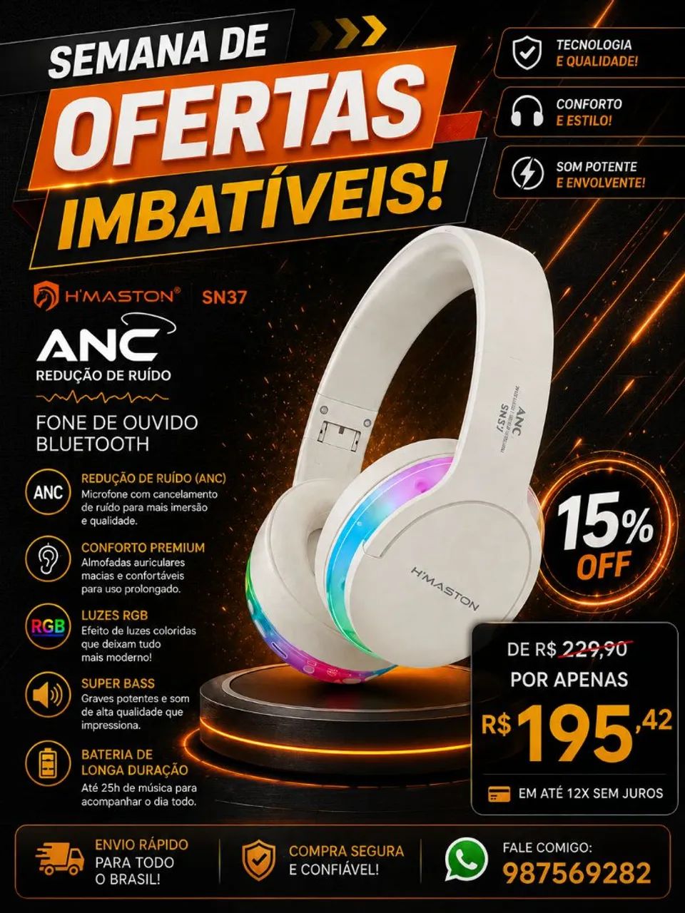 Fones headset bluetooth várias versões  - Foto 4