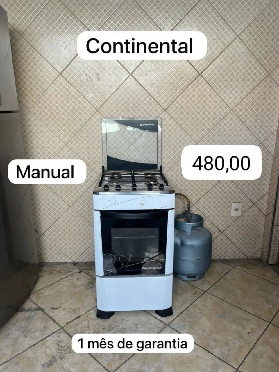Fogão continental manual 