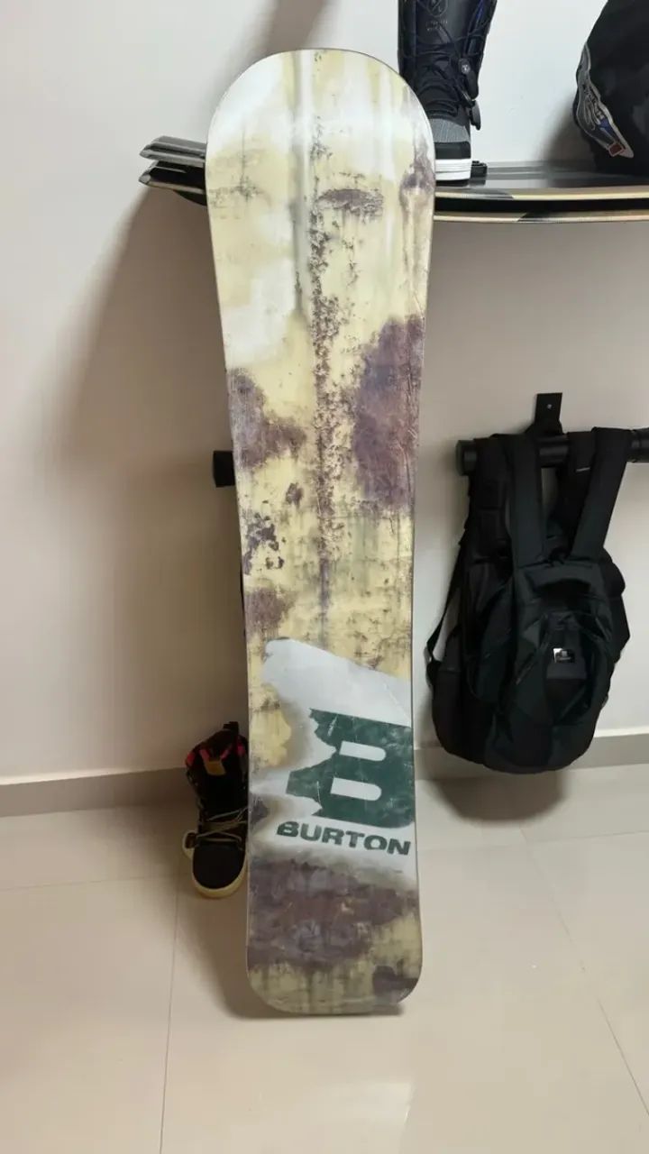 Prancha De Snowboard Burton Blunt 159 + Biding - Esportes Sobre