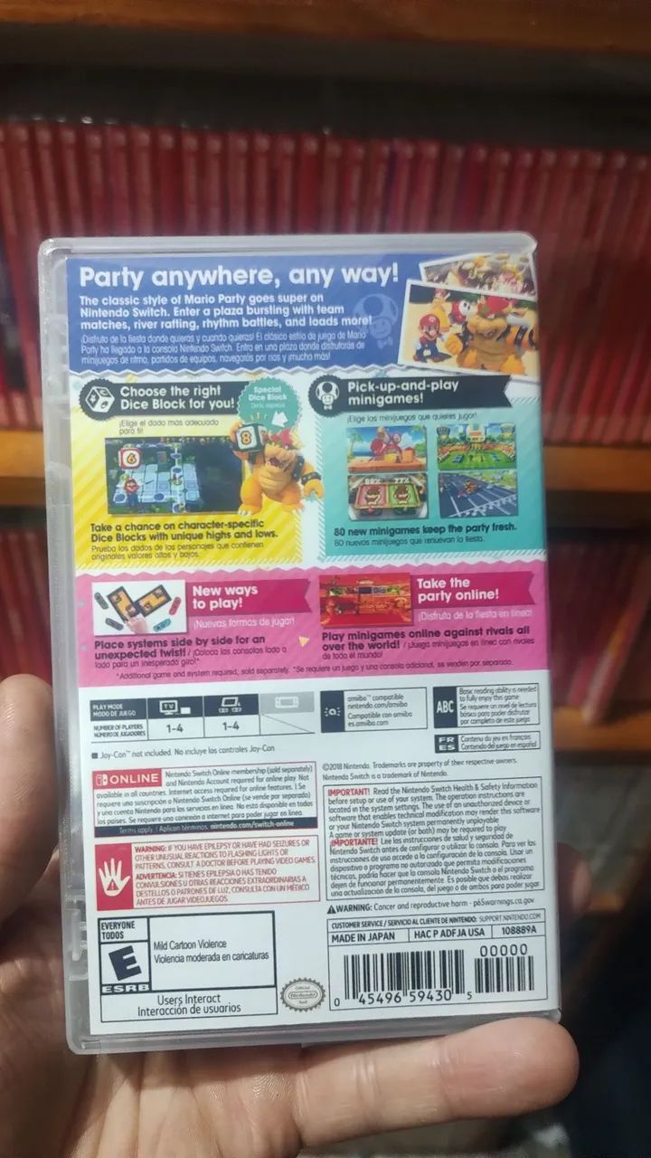 Super Mário party Nintendo Switch capa reimpressa  - Foto 2