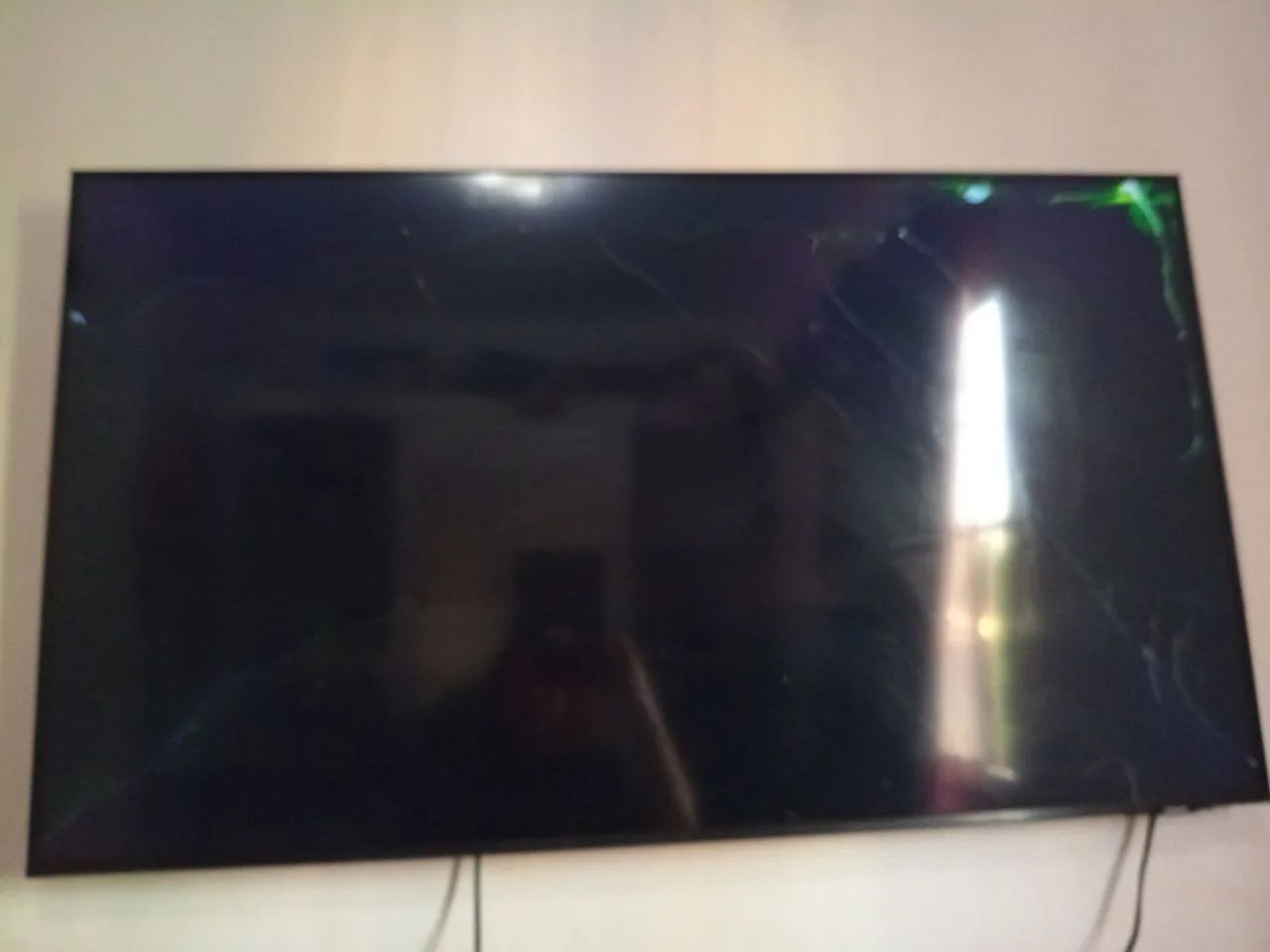 TV SAMSUNG 50 polegadas com defeito (tela quebrada) - Foto 2