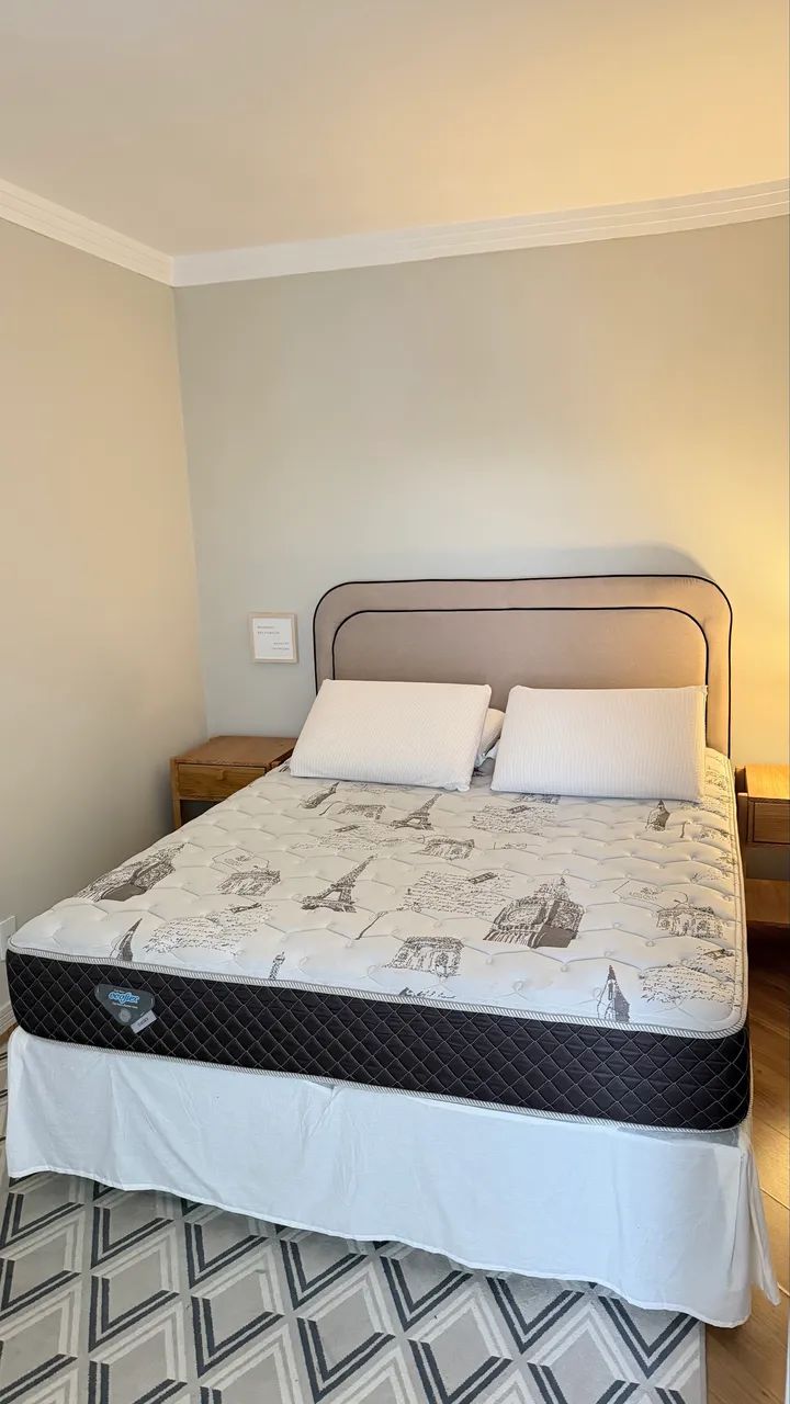 Cabeceira para Cama Box Queen em Linho - Foto 4