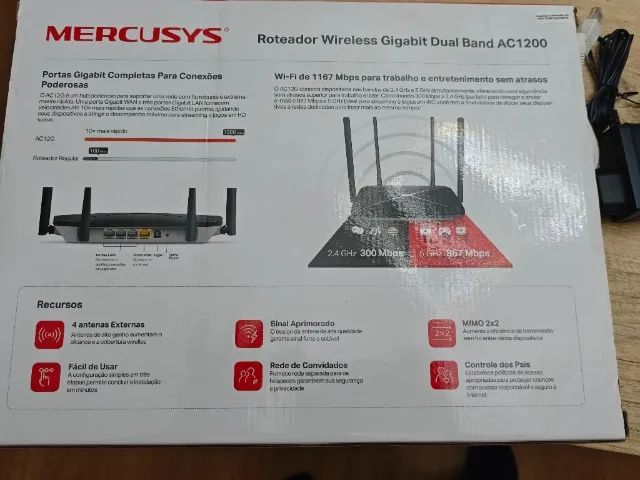  Roteador AC12g Mercusys AC 1200 Wireless Dual Band Gigabit  - Foto 3