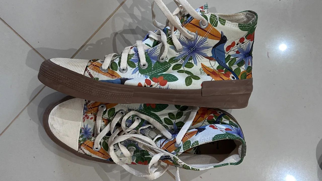 Tênis Estampado Cano Alto - Foto 2