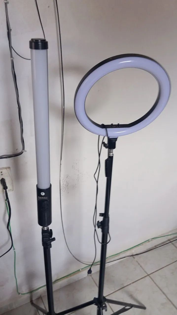Bastão de led e ring light 