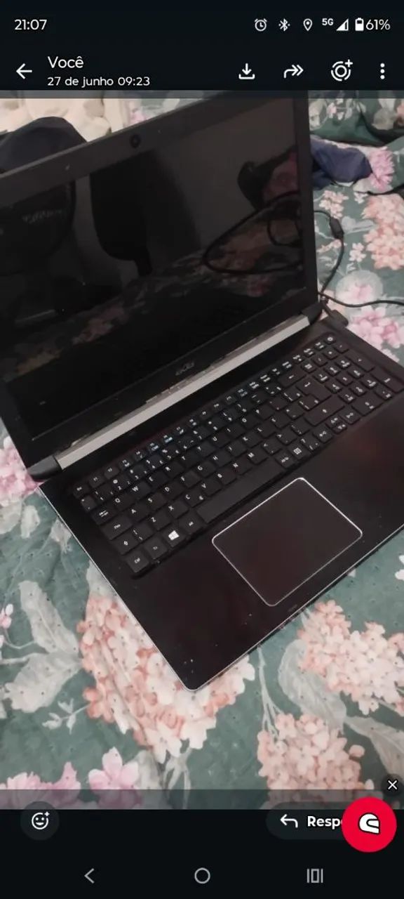 Notebook Acer Aspire i5 SSD 256gb 8gb RAM