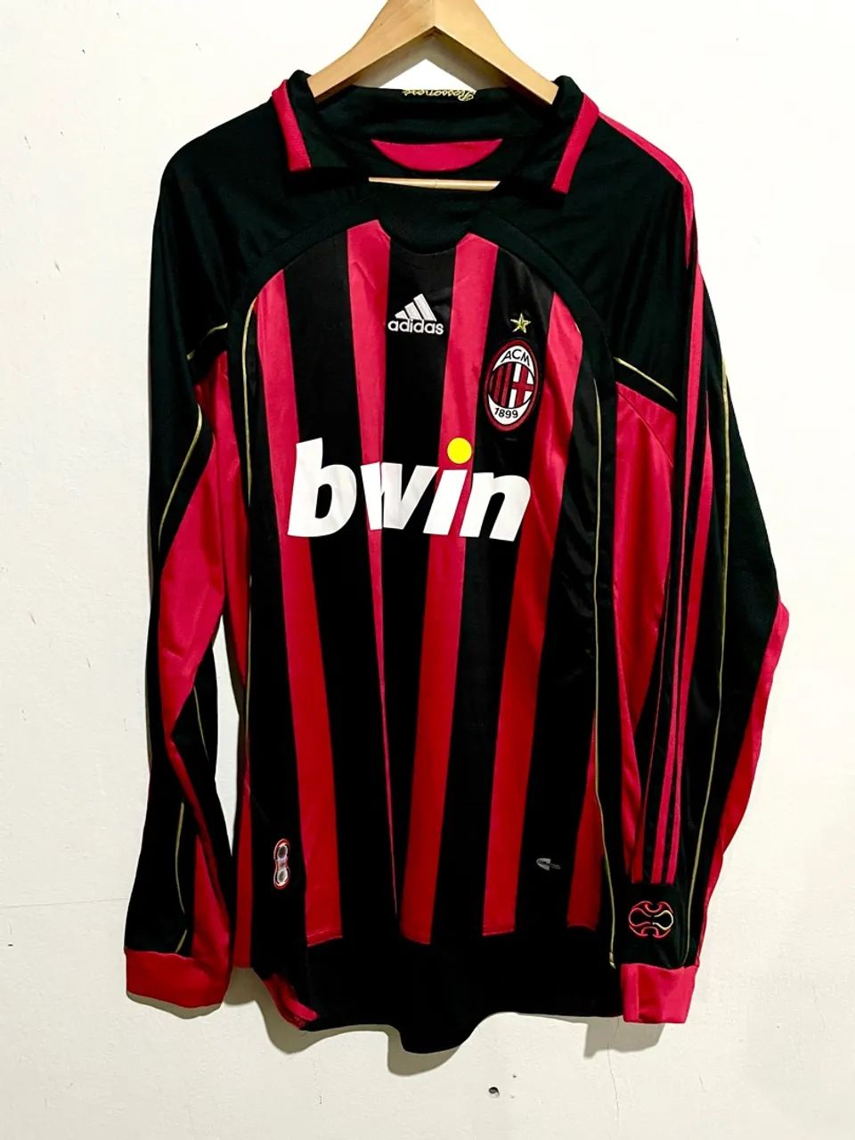 Camisa milan retro - manga longa - Foto 2