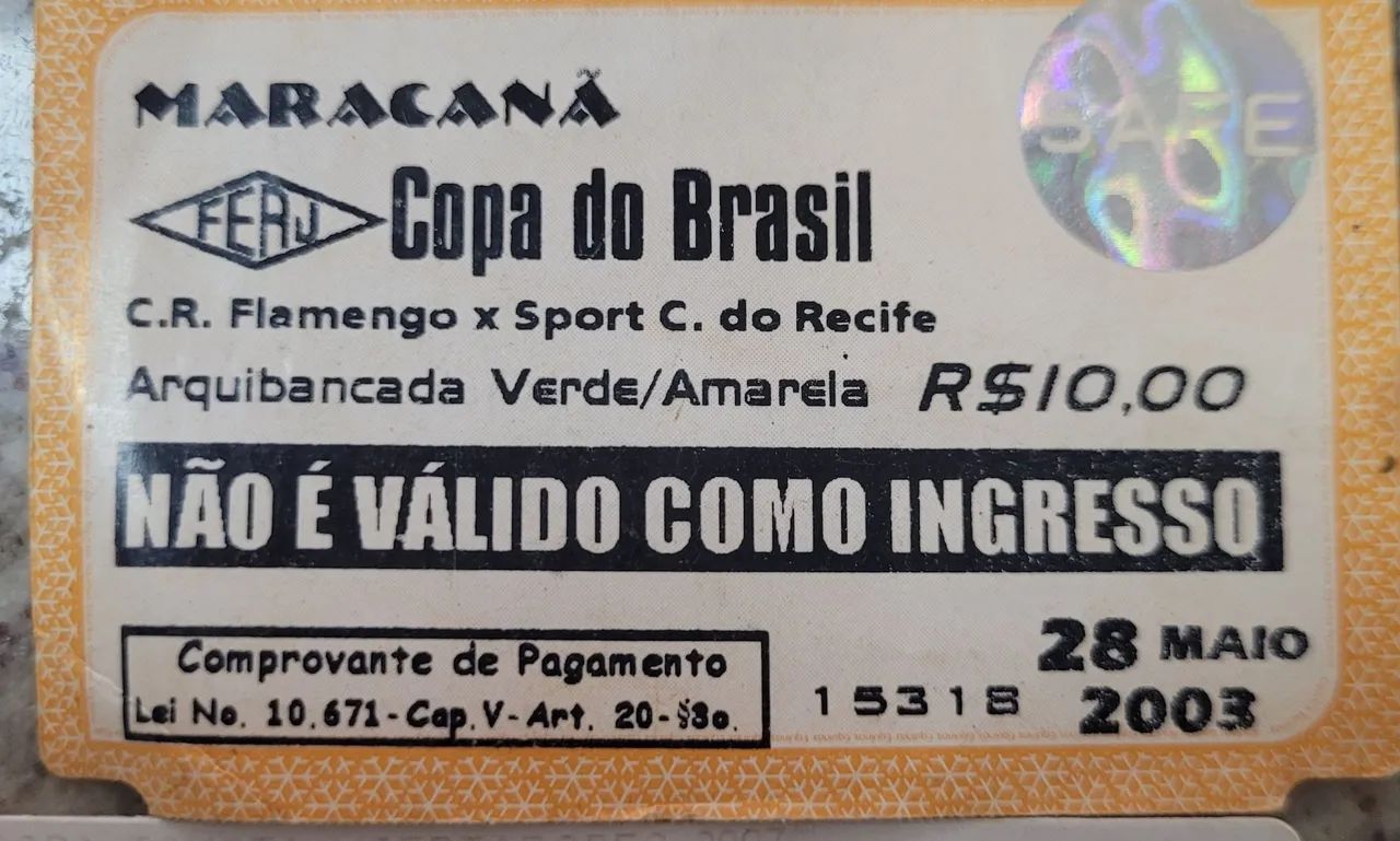 Ingressos antigos flamengo  - Foto 4
