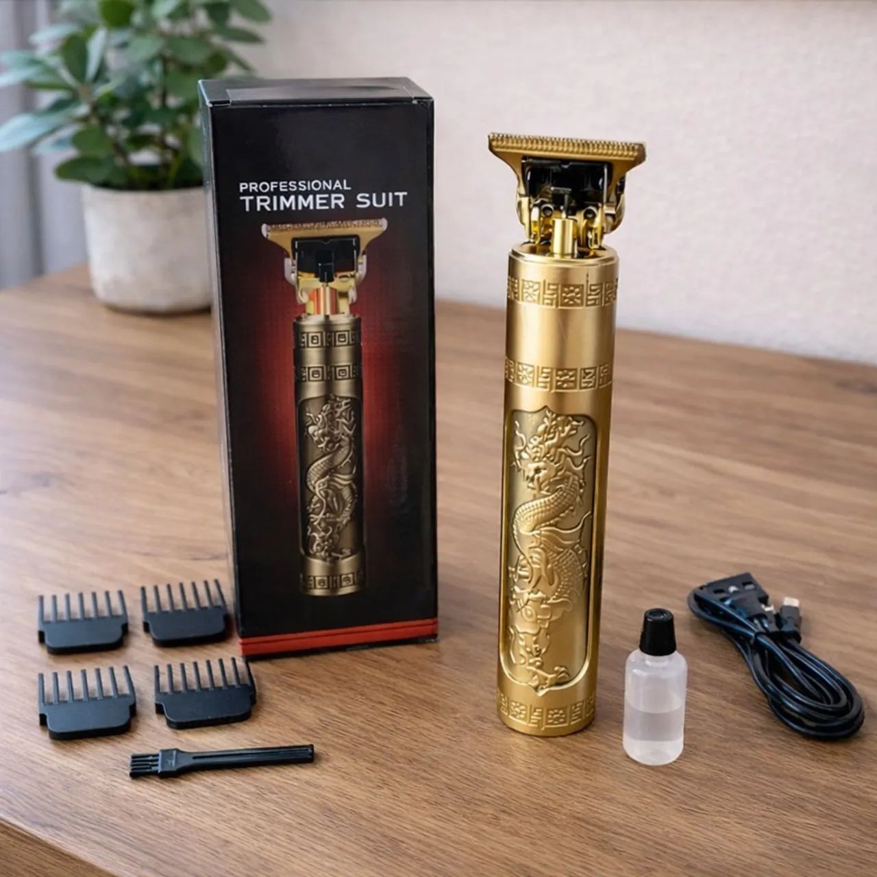 Máquina De Cortar Cabelo Barba e Aparador Sem Fio Elétrico Profissional - Foto 2