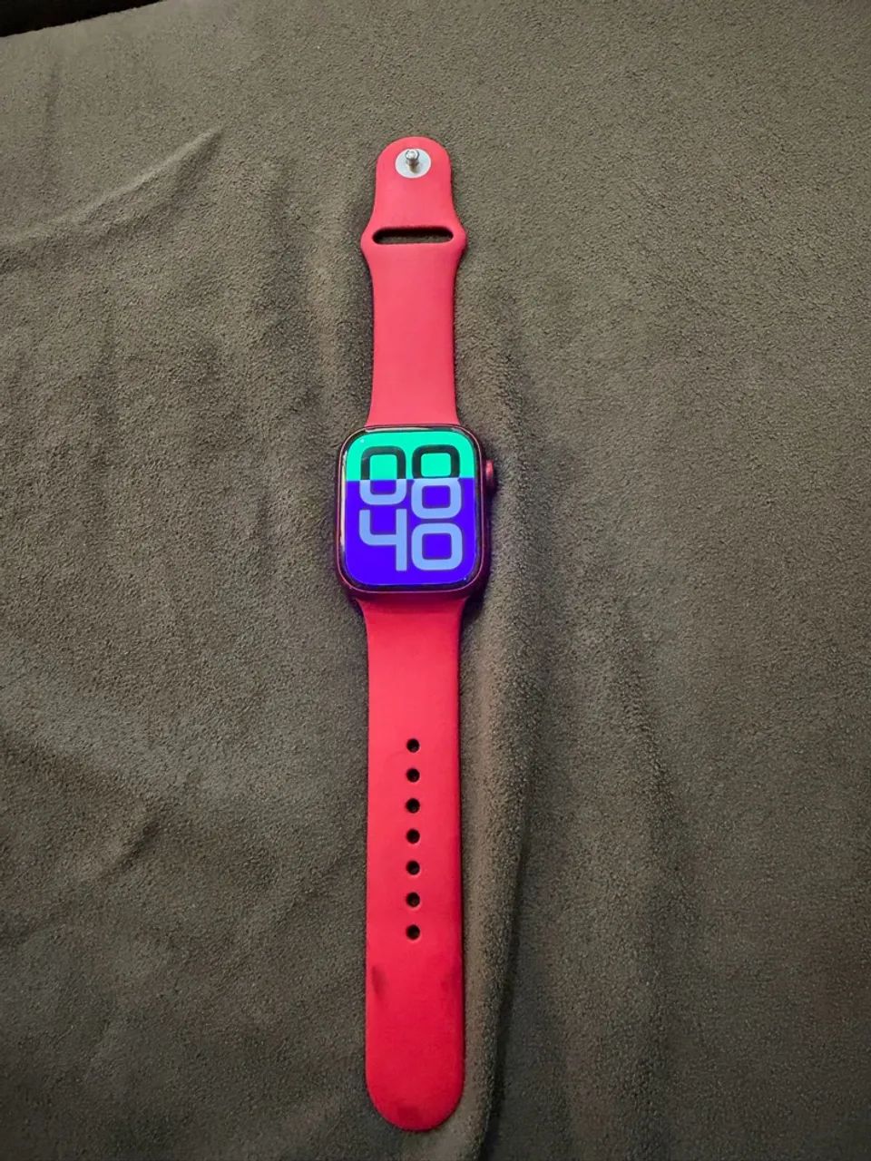 Apple Watch 7 45mm vermelho  - Foto 5