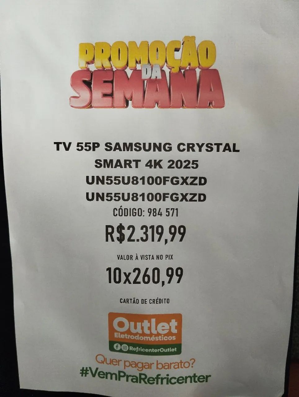 TV 55P samsung Crystal Smart 4k Nova Barata - Foto 2