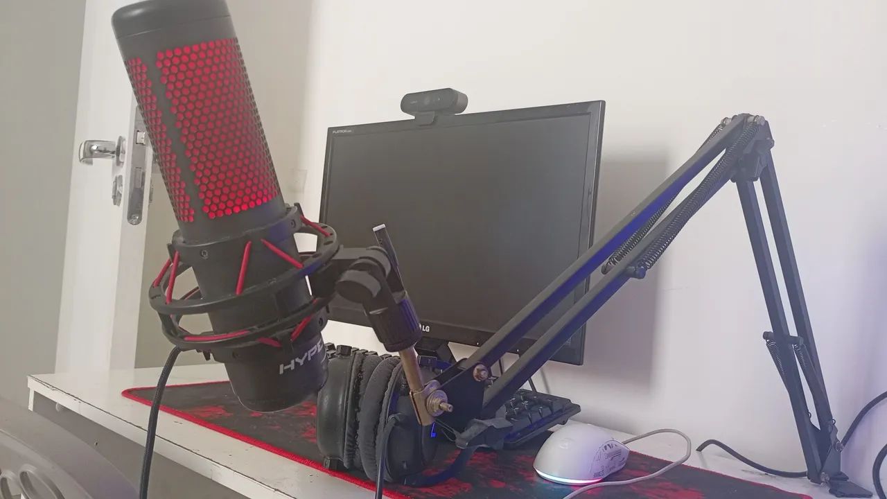 Microfone HyperX QuadCast Com Braço Articulado  - Foto 3